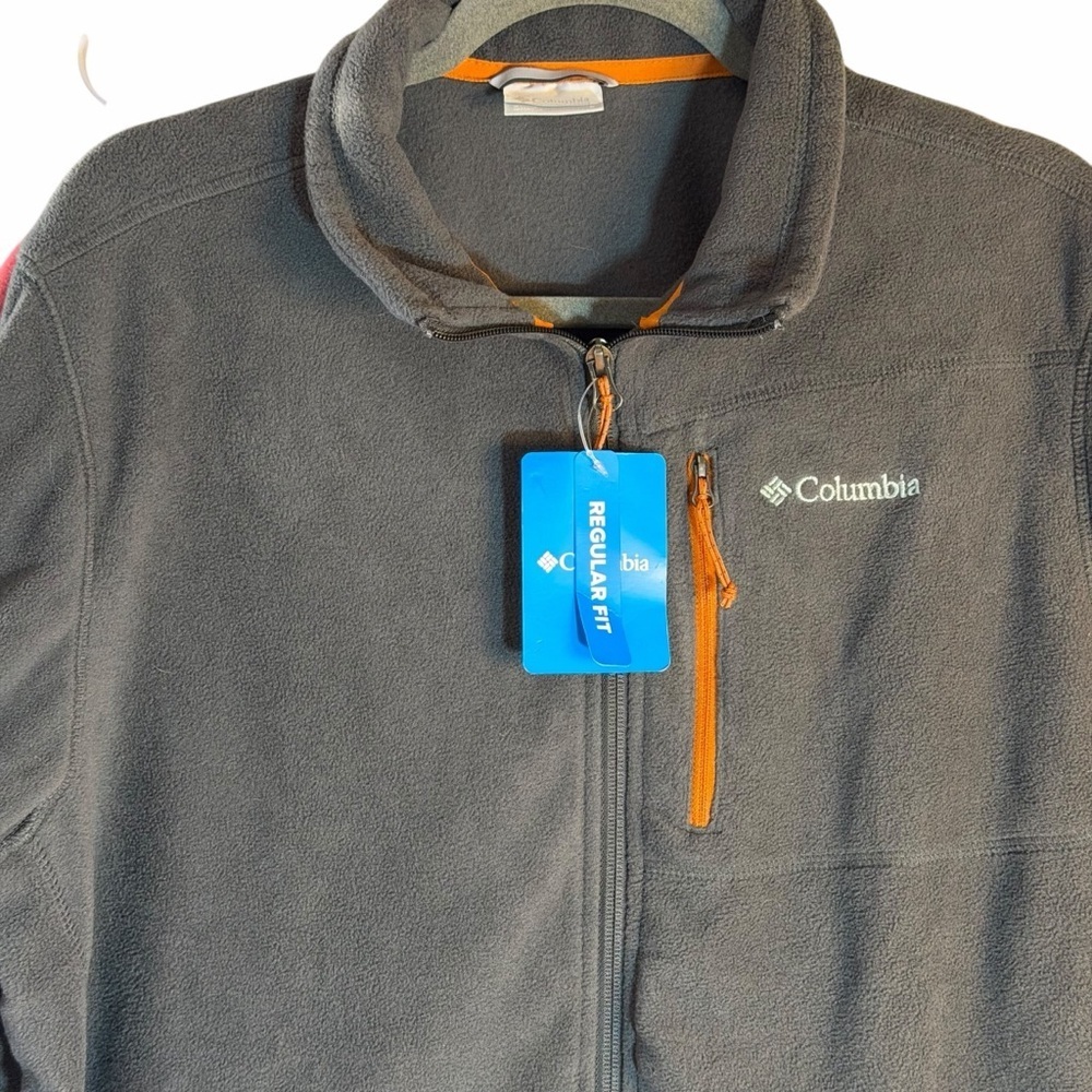 Columbia Men’s  Fleece Front Zip Jacket - Picture 4 of 8